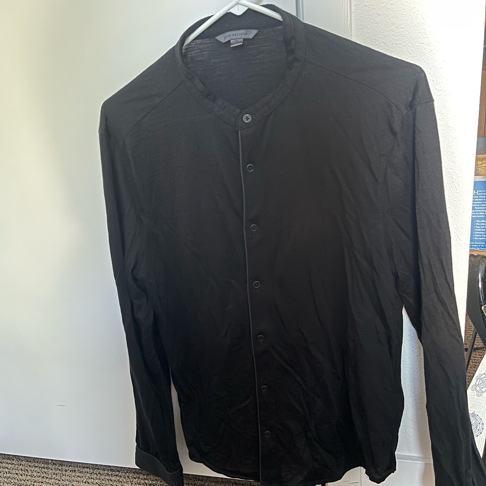 John Varvatos Crew Neck Dress Shirt (Ben Shirt)